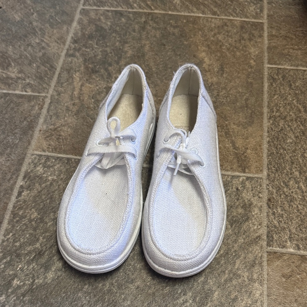 White Casual Slip-On Shoes